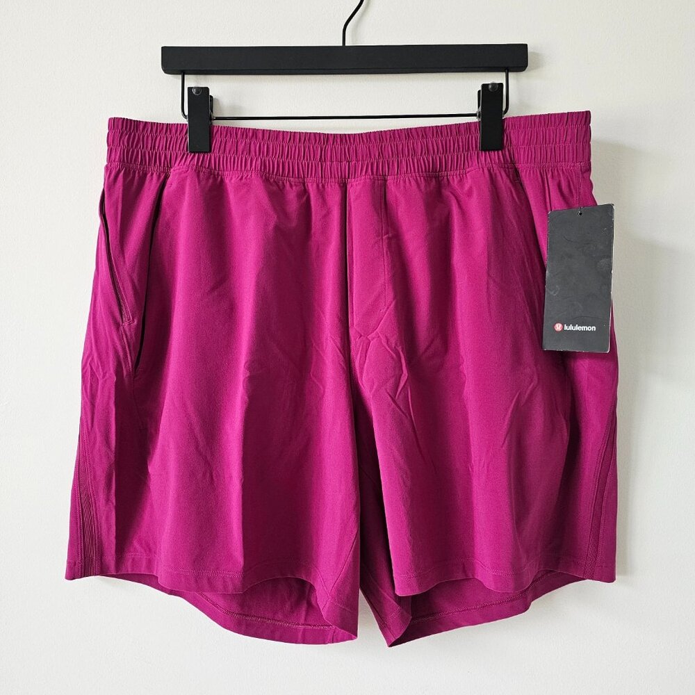 NWT LULULEMON MGPR Magenta Purple Pace Breaker Shorts 7" Linerless Men's XXL